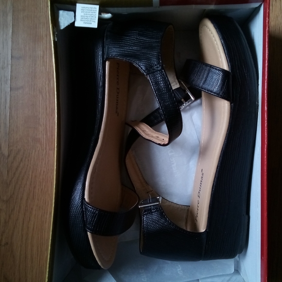 Sz 9 Black Pierre Dumas Sandal - Picture 2 of 2